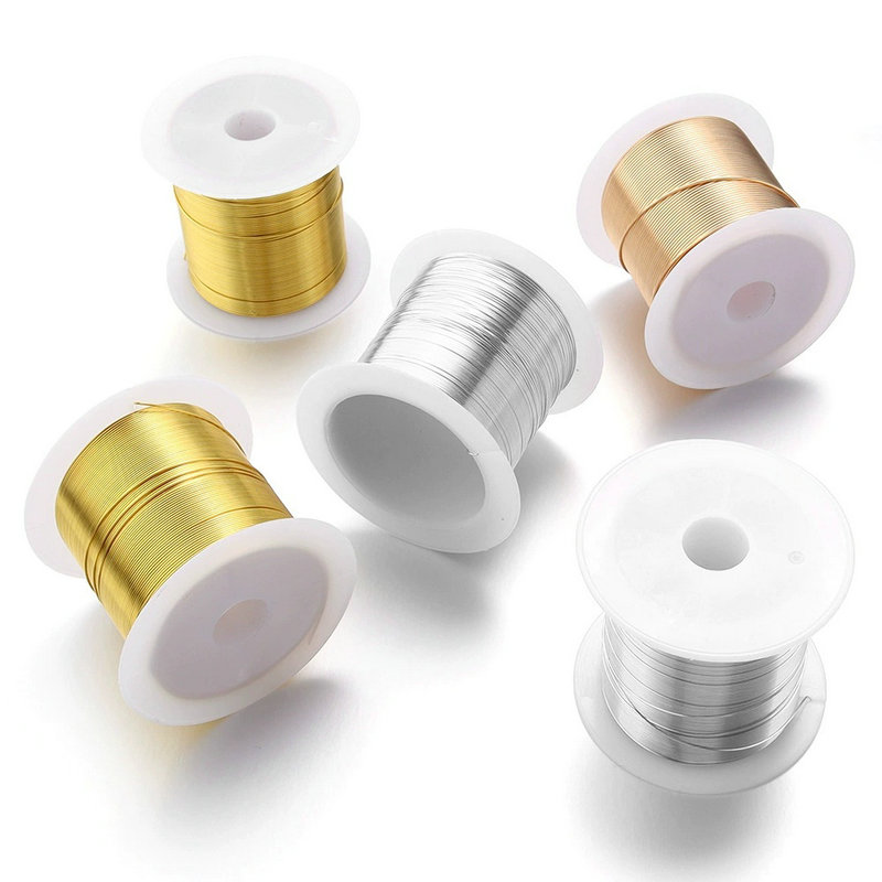 Jewelry Making With Copper Wire - 0.3-1.0Mm Perhiasan Manik-manik Kawat Tahan Noda