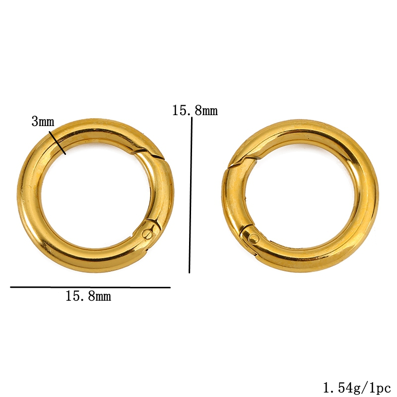 2 Buah Gesper Baja Tahan Karat - Jewelry Making A Ring ulasan dan harga