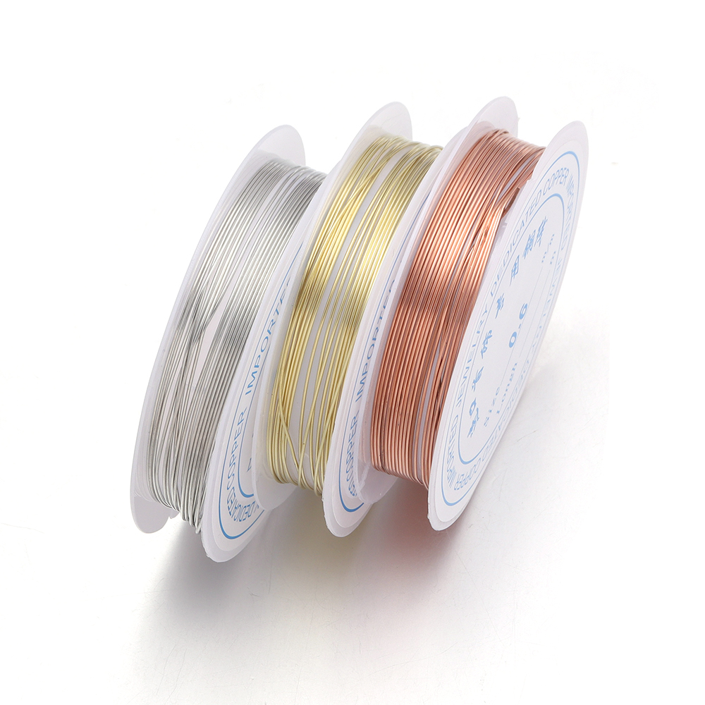 1Roll 0.2/0.25/0.3/0.4/0.5/0.6 - Jewelry Making With Copper Wire ulasan dan harga
