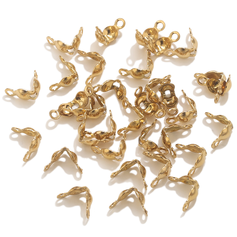 50 Buah PVD Berlapis Emas Baja - Jewelry Making Parts ulasan dan harga
