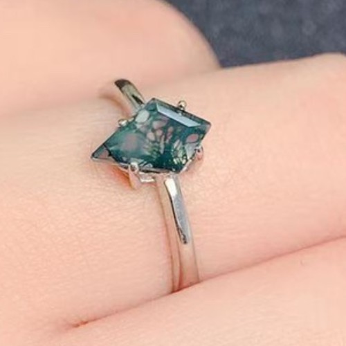 Lumut batu akik 925 cincin per - Jewelry Making University ulasan dan harga