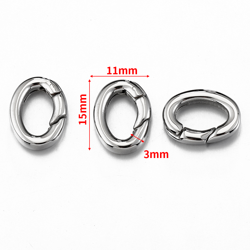 2 Buah/1 Buah Konektor Oval Ge - Jewelry Making A Ring ulasan dan harga