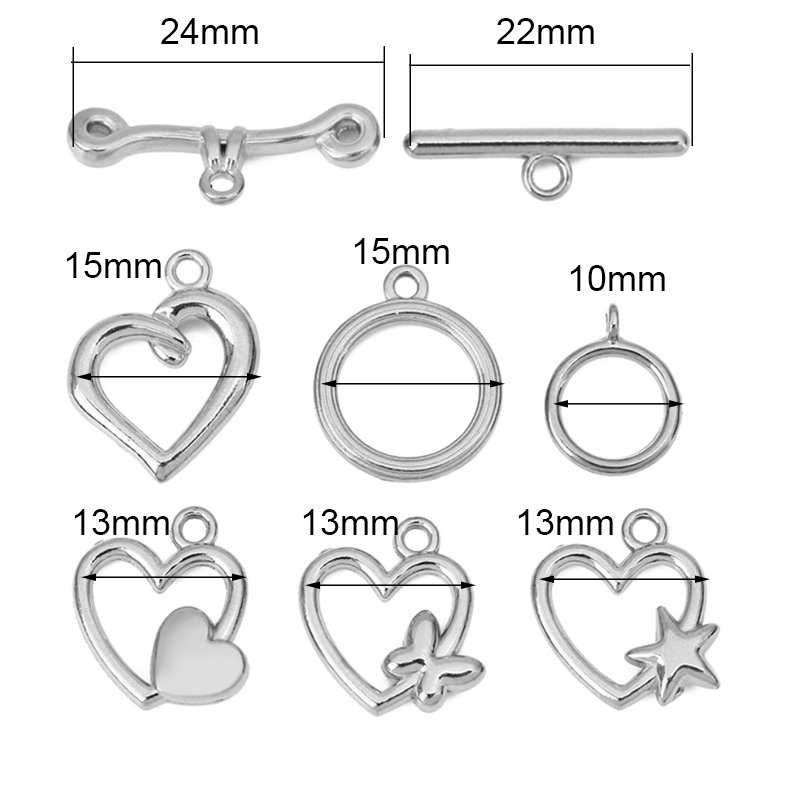 5 Set Kait Pengait Gelang Baja - Jewelry Making Parts ulasan dan harga
