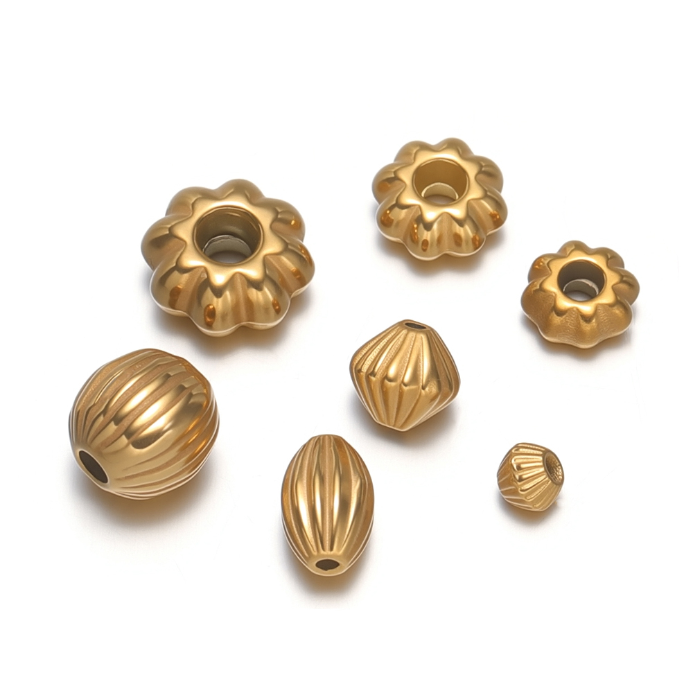 20Pcs Manik-Manik Bunga Stainl - Jewelry Making Supplies Wholesale ulasan dan harga