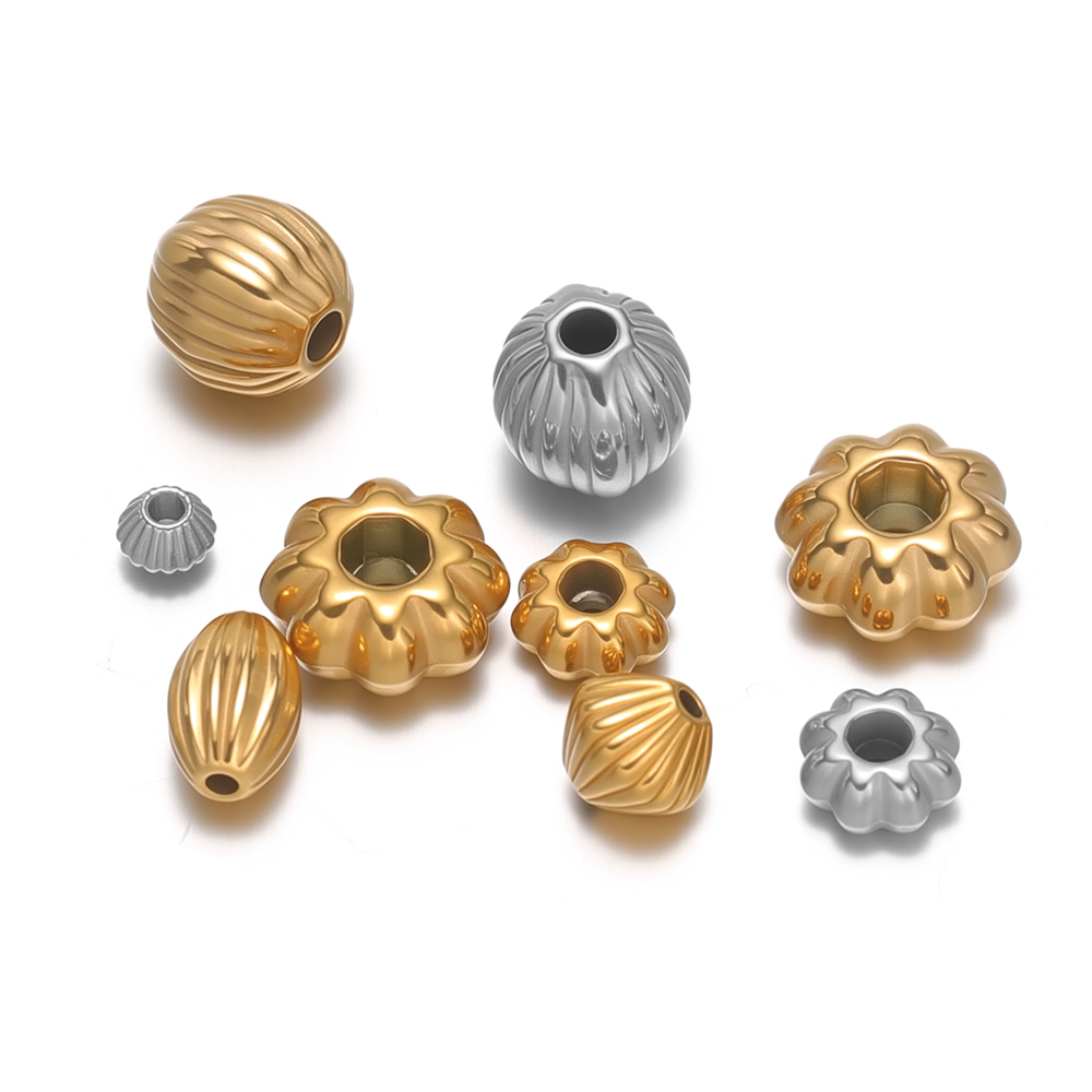 20Pcs Manik-Manik Bunga Stainl - Jewelry Making Supplies Wholesale ulasan dan harga