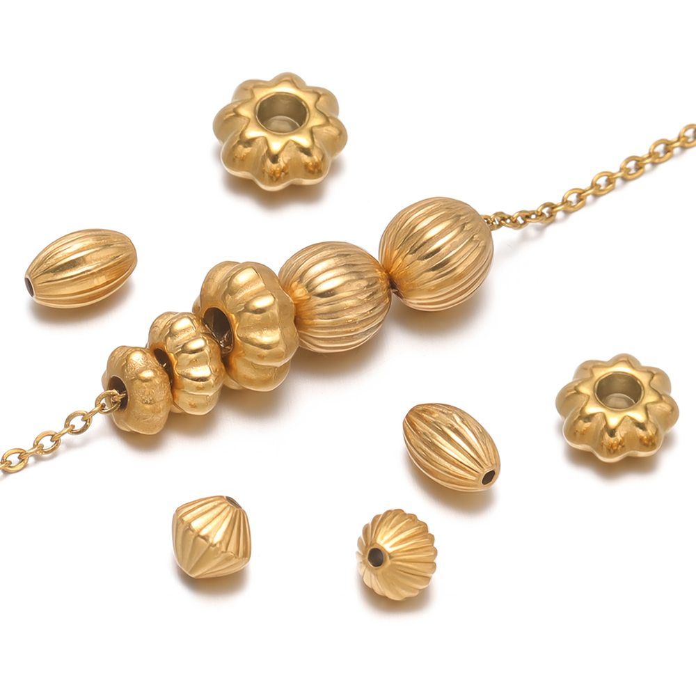 20Pcs Manik-Manik Bunga Stainl - Jewelry Making Supplies Wholesale ulasan dan harga