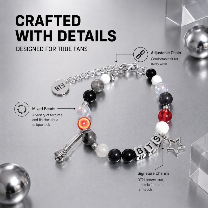 Gelang Manik-manik Hitam Merah - Jewelry Making Parts ulasan dan harga
