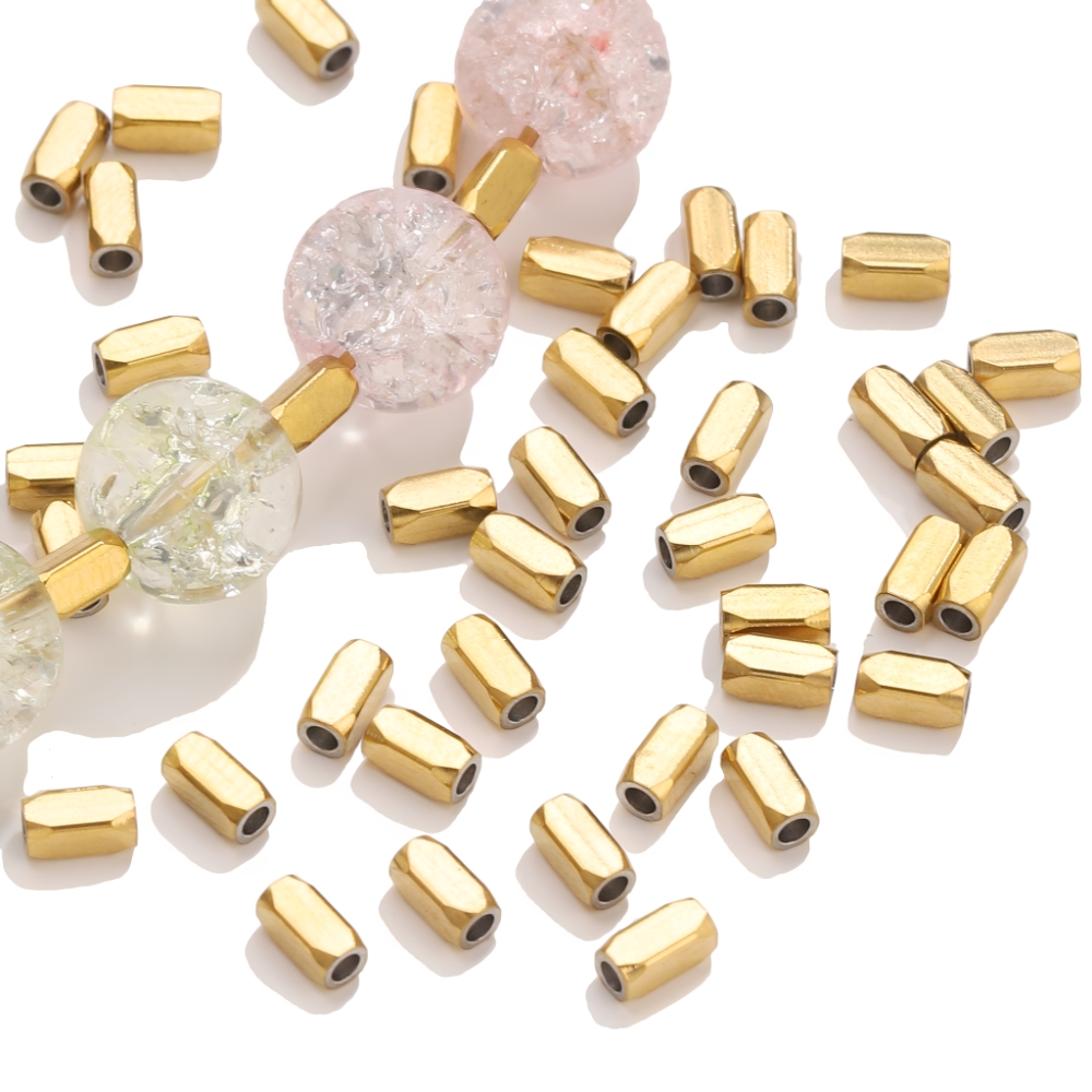 20pcs Manik-Manik Spacer Heksa - Jewelry Making Supplies Wholesale ulasan dan harga